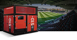 HIMOINSA Power Cubes im neuen Stadion von KV Oostende in Belgien